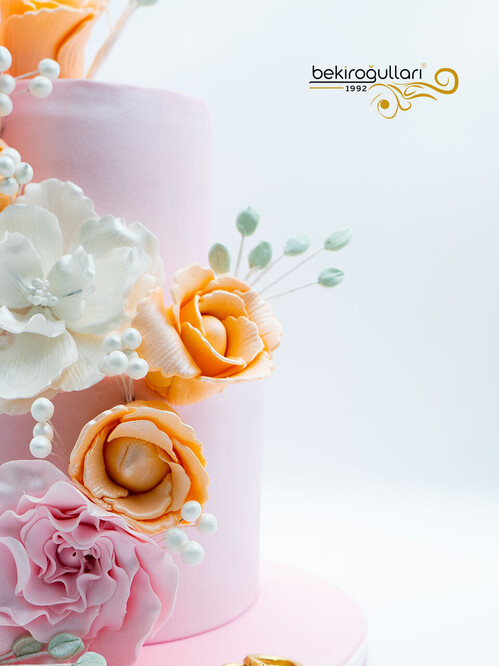 Renkli Güller Konsept Pasta