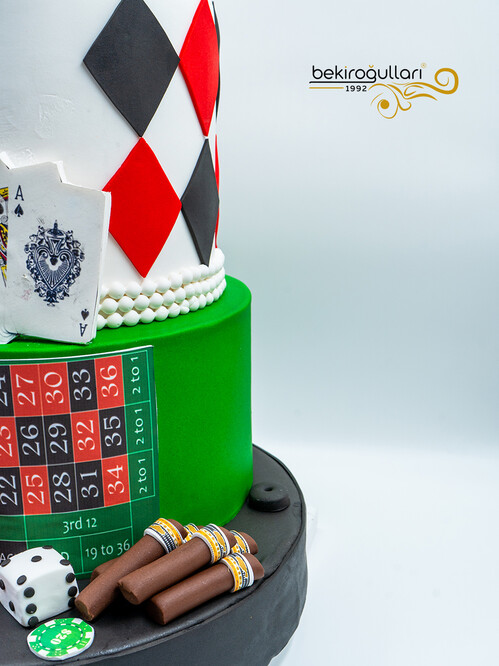 Rulet Temalı Konsept Pasta