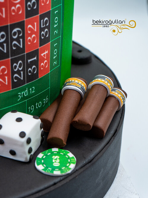 Rulet Temalı Konsept Pasta