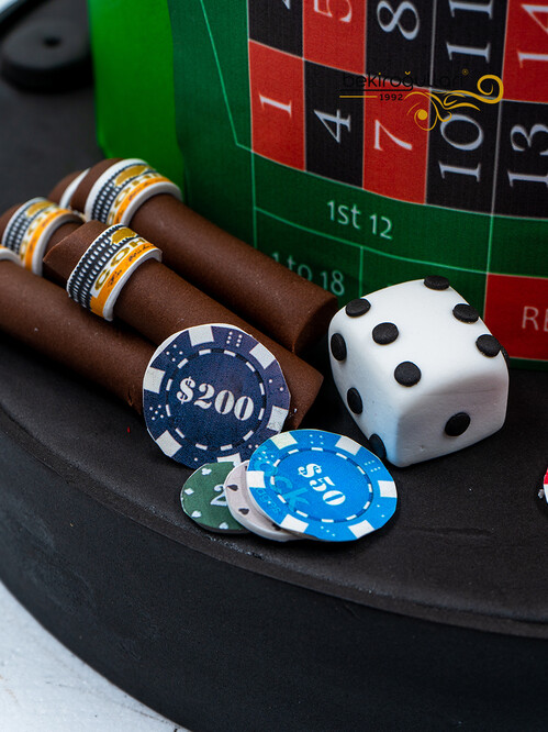 Rulet Temalı Konsept Pasta