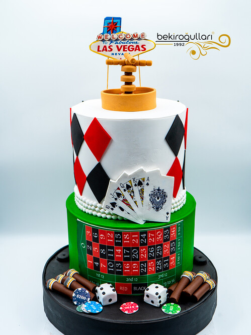 Rulet Temalı Konsept Pasta