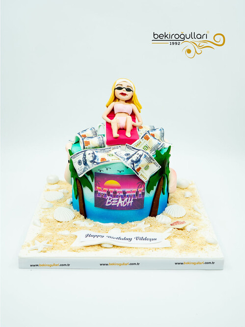 Şezlong Detaylı Butik Pasta