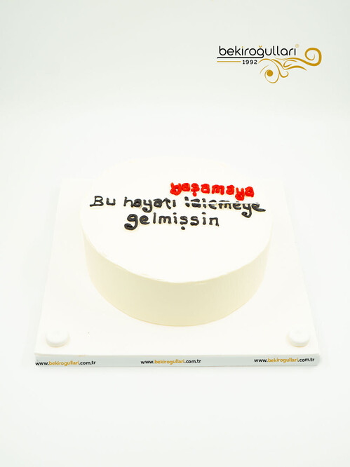 Siyah Beyaz Naked Sıvama Pasta