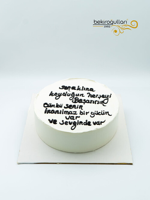 Siyah Yazılı Naked Konsept Pasta