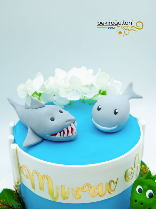 Su Hayvanları Konsept Pasta