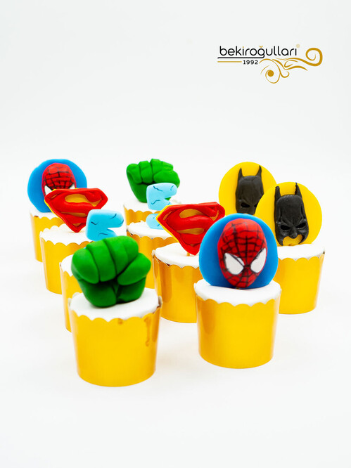 Süper Kahramanlar Cupcake