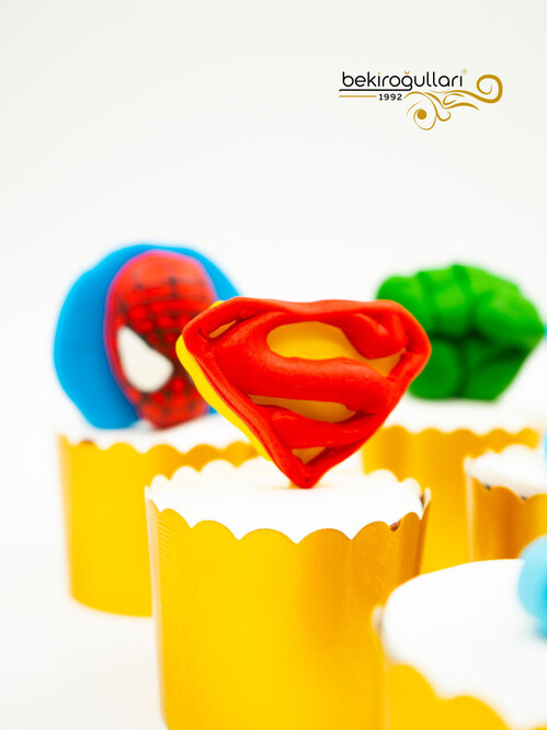 Süper Kahramanlar Cupcake