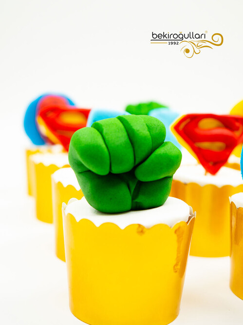 Süper Kahramanlar Cupcake