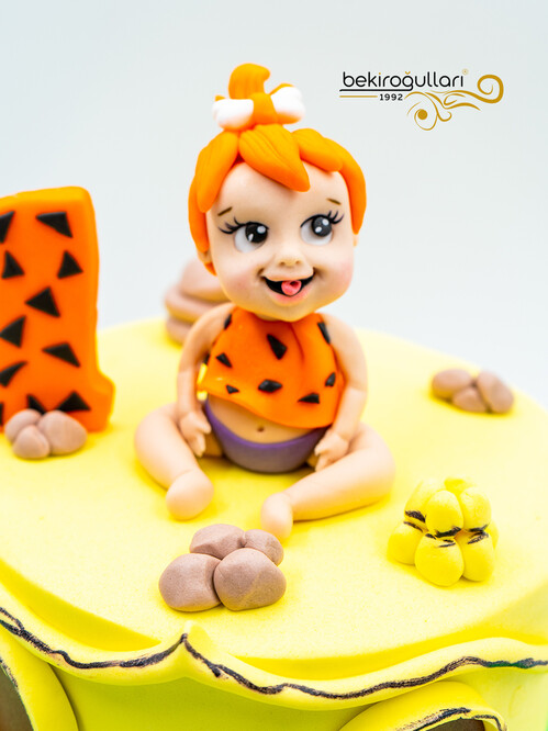 Taşdevri Temalı Konsept Pasta