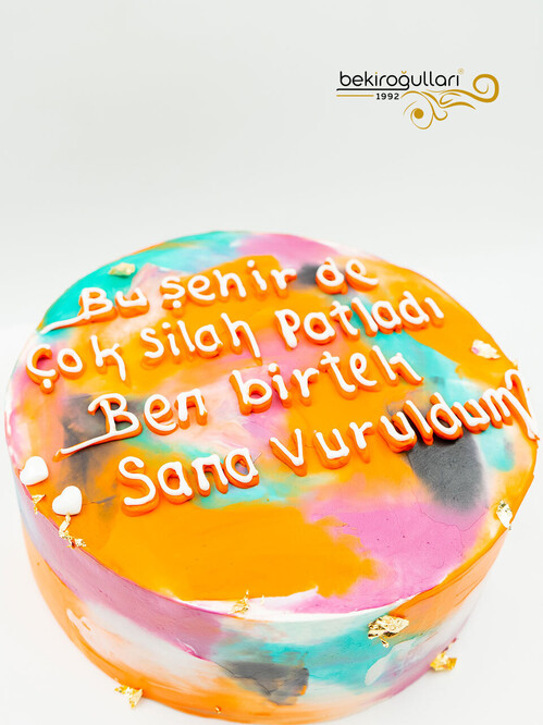 Turuncu Naked Sıvama Pasta