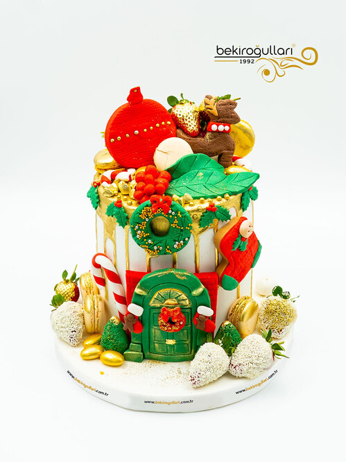 Yılbaşı Temalı Konsept Pasta