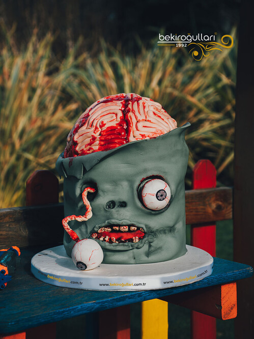 Zombi Temalı Konsept Pasta