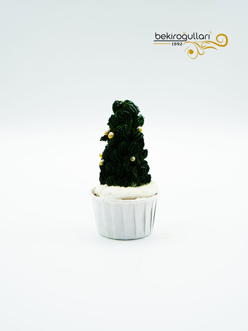Yılbaşı Ağaç Konsept Cupcake