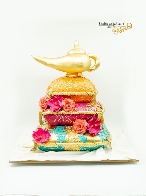 Alaaddinin Sihirli Lambası Tasarım Pasta