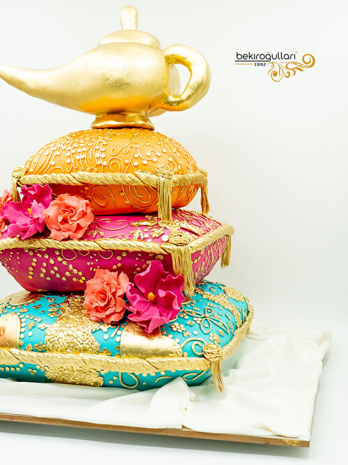 Alaaddinin Sihirli Lambası Tasarım Pasta