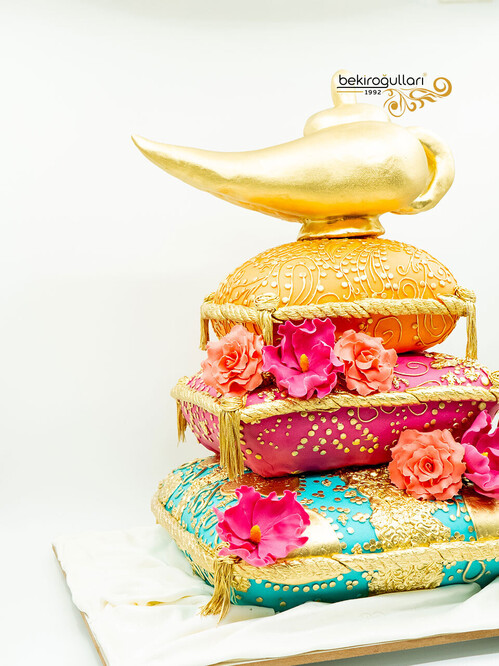 Alaaddinin Sihirli Lambası Tasarım Pasta