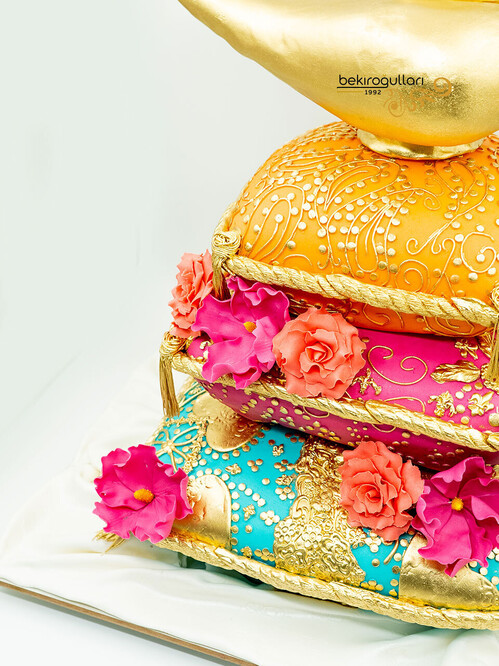 Alaaddinin Sihirli Lambası Tasarım Pasta