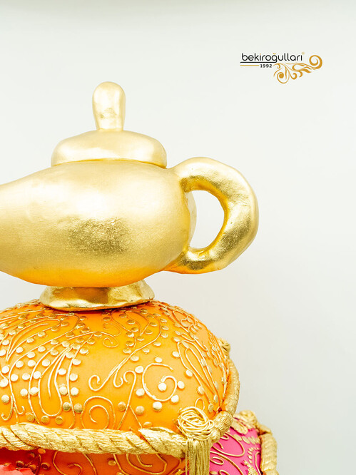 Alaaddinin Sihirli Lambası Tasarım Pasta