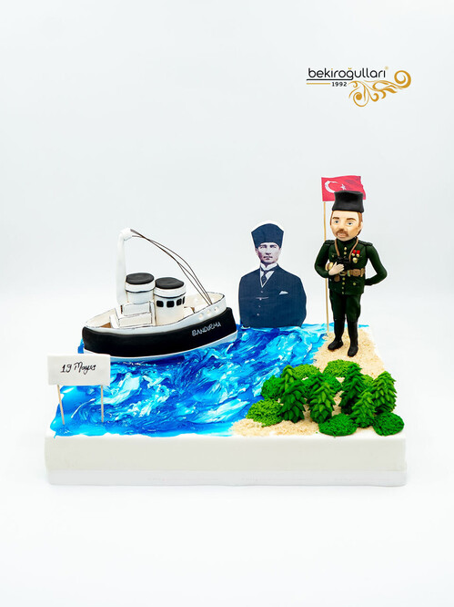 Atatürk Temalı Özel Butik Pasta