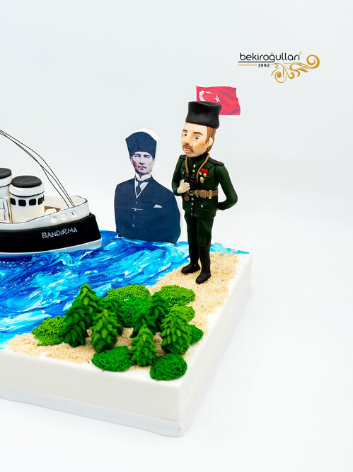 Atatürk Temalı Özel Butik Pasta