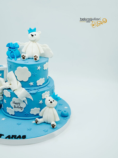 Ayı Süslemeli Pasta