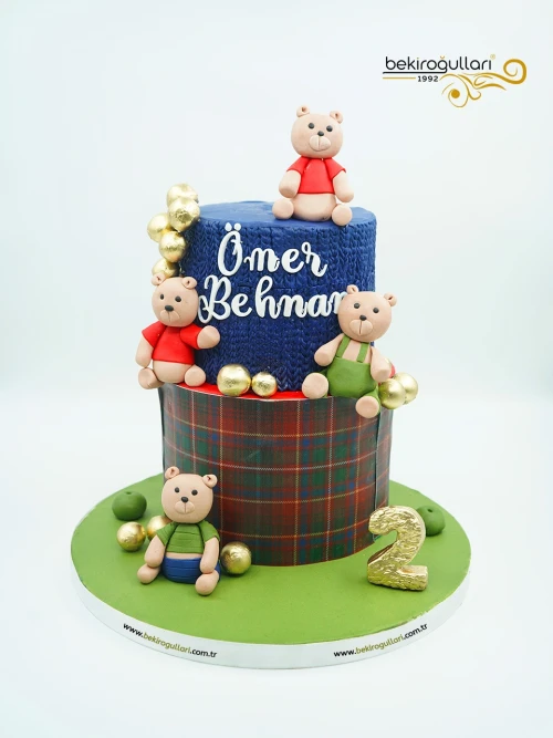 Ayıcık Detaylı Butik Pasta