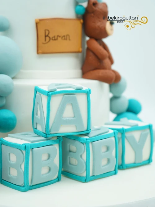 Ayıcık Ve Toplar Tasarım Pasta