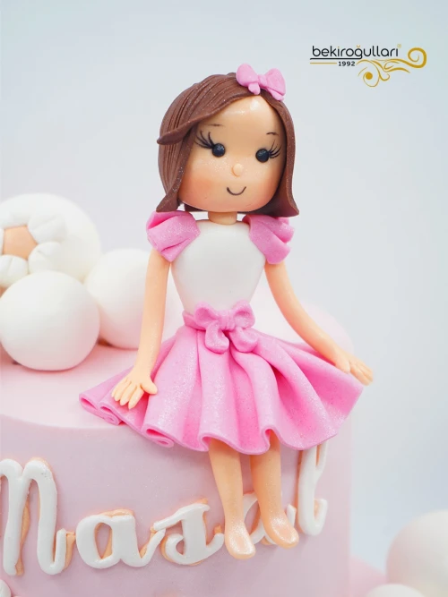 Balon ve Kız Çocuk Pasta