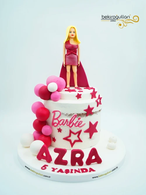 Barbie Detaylı Butik Pasta