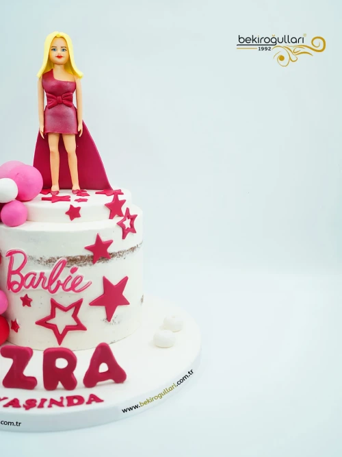 Barbie Detaylı Butik Pasta