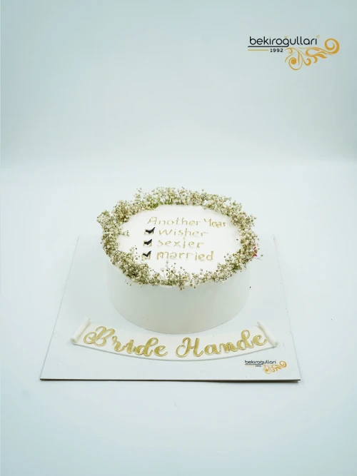 Beyaz Cipso Süslemeli Naked Pasta