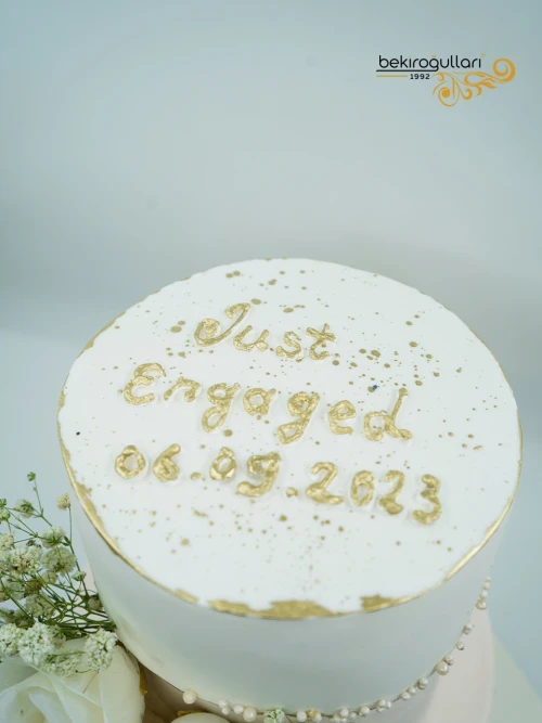 Çiçek Detay Nişan Pastası