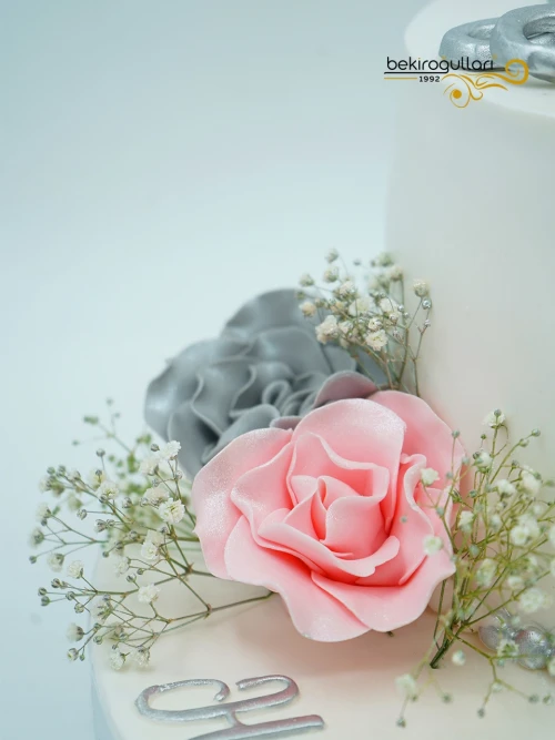 Çiçek Detaylı Söz Pastası