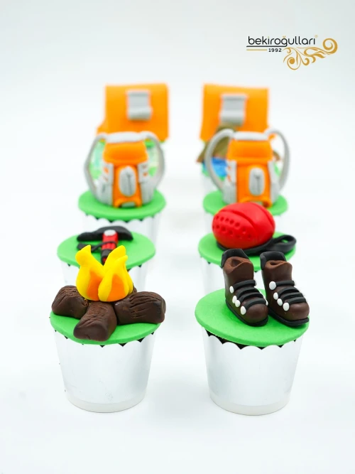 Dağcılık Konsept Cupcake