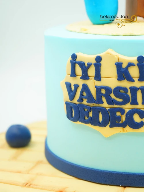 Dede Temalı Butik Pasta