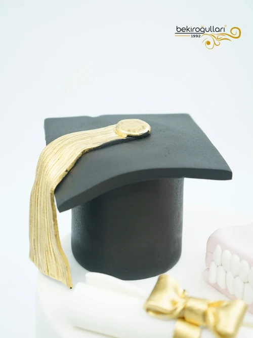 Diş Hekimi Mezuniyeti Tasarım Pasta