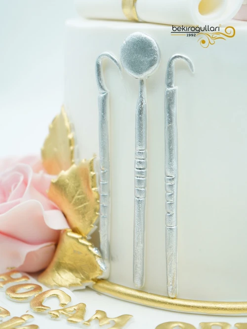 Diş Hekimi Mezuniyeti Tasarım Pasta