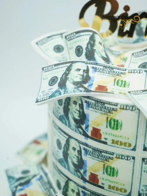 Dolar Süslemeli Butik Pasta