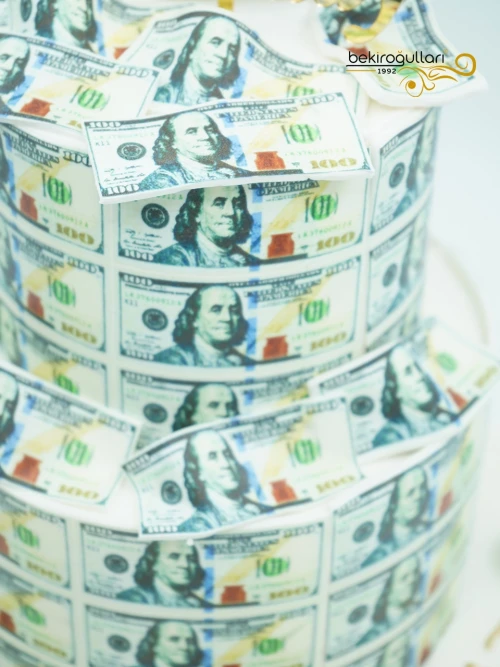 Dolar Süslemeli Butik Pasta