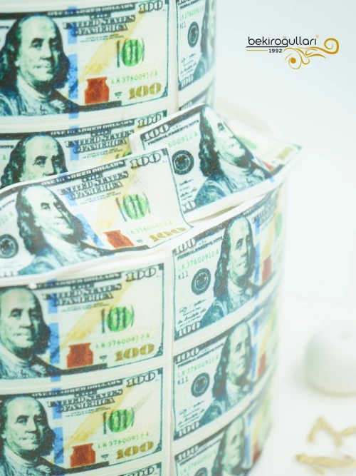 Dolar Süslemeli Butik Pasta