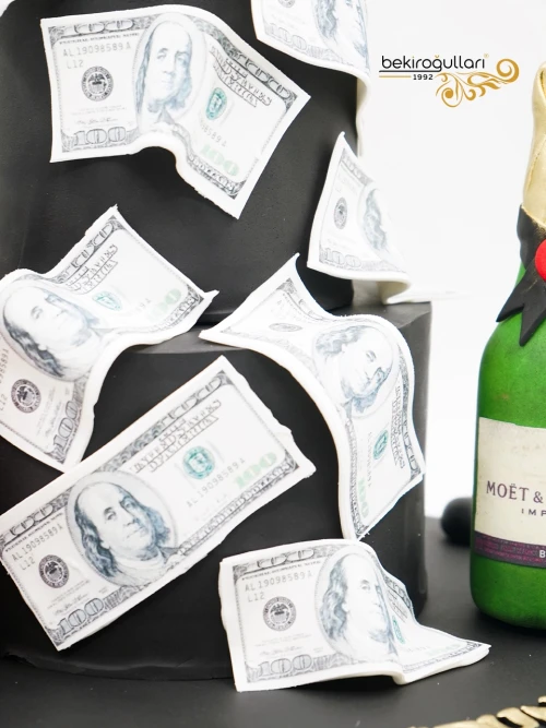 Dolar Ve Çerçeve Detay Butik Pasta