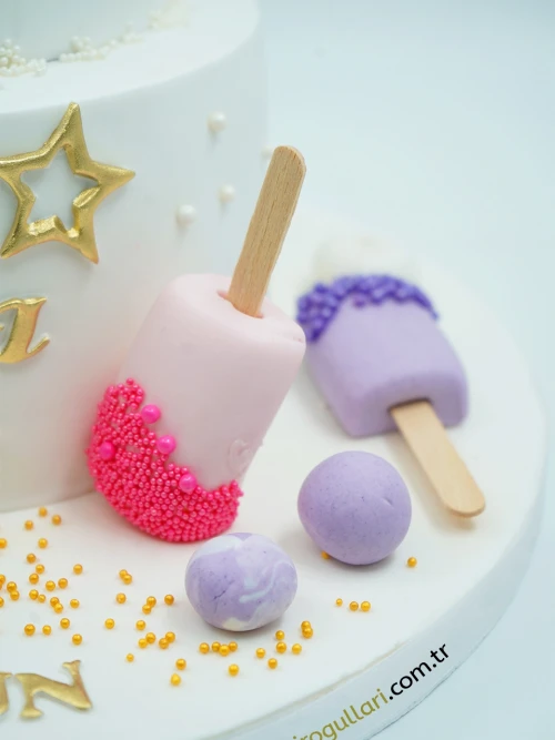 Dondurma Temalı Butik Pasta