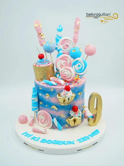 Dondurma Temalı Butik Pasta