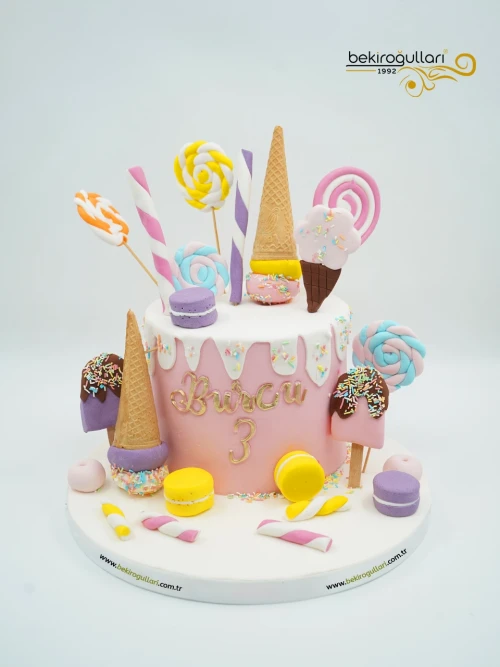 Dondurma Temalı Butik Pasta