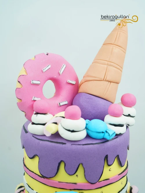 Donut Detaylı Butik  Pasta