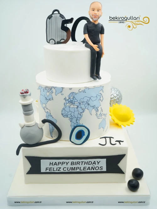 Dünya Haritası Detaylı Pasta