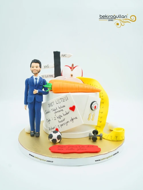 Figür Detaylı Diyetisyen Pasta