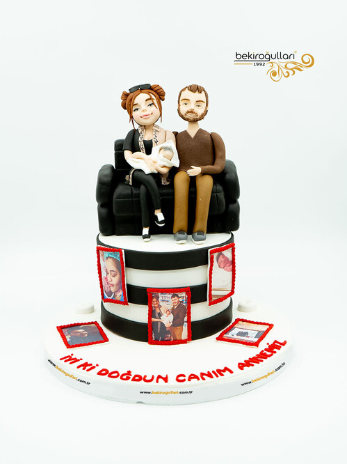 Fotoğraf Detaylı Aile Konsept Pasta