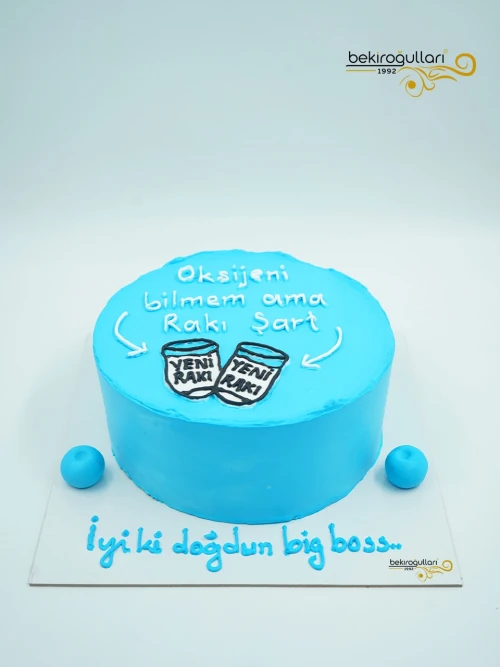 İçecek Detaylı Çizim Pasta