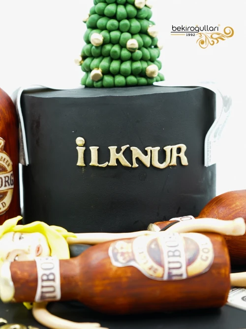 İçki Ve Kadın Figür Butik Pasta